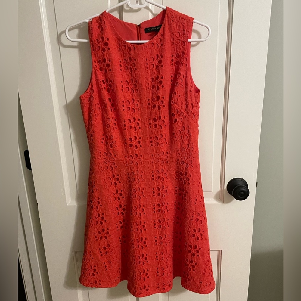Adorable orange Cynthia Steffe dress!